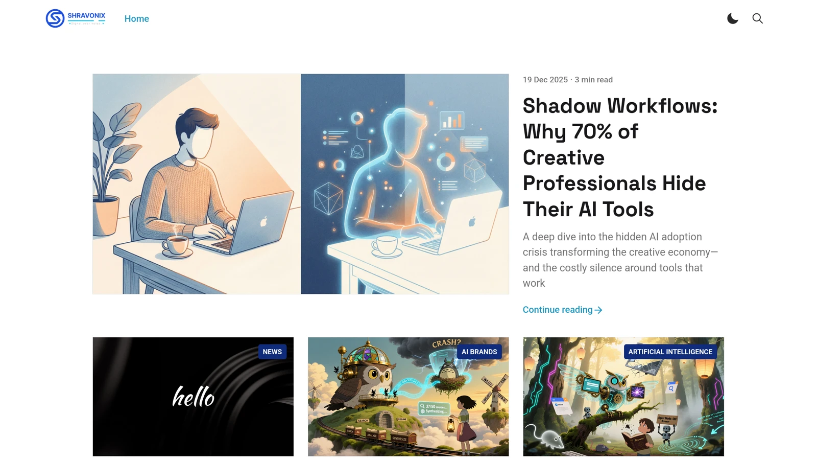 Shravonix – Custom CMS Website & Performance-Optimized Platform