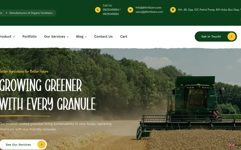 JK Fertilizers – Corporate Website & E-Commerce Platform