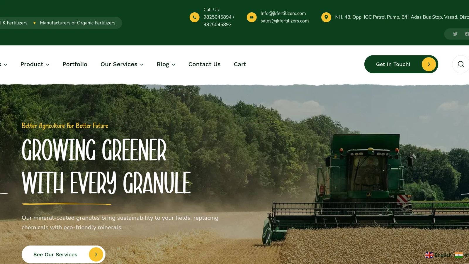 JK Fertilizers – Corporate Website & E-Commerce Platform