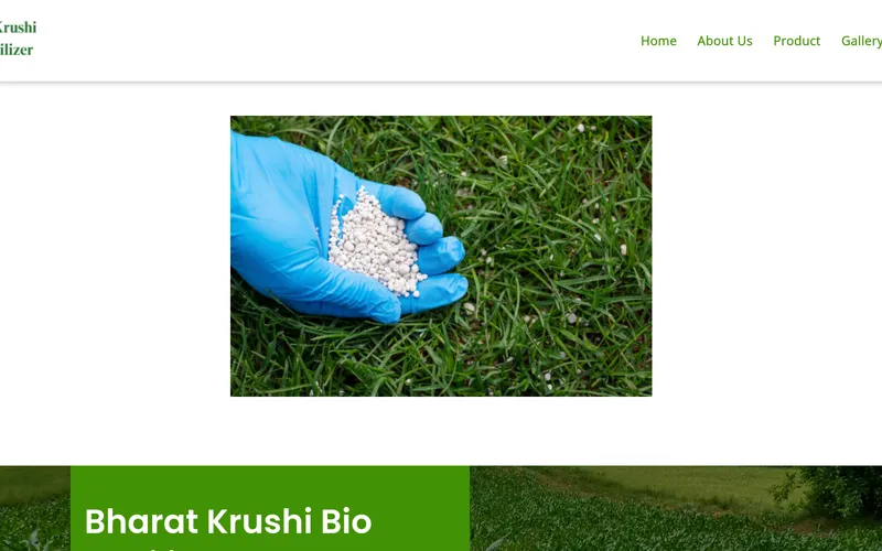 Bharat Krushi Bio Fertilizer – Corporate Website & E-Commerce Platform