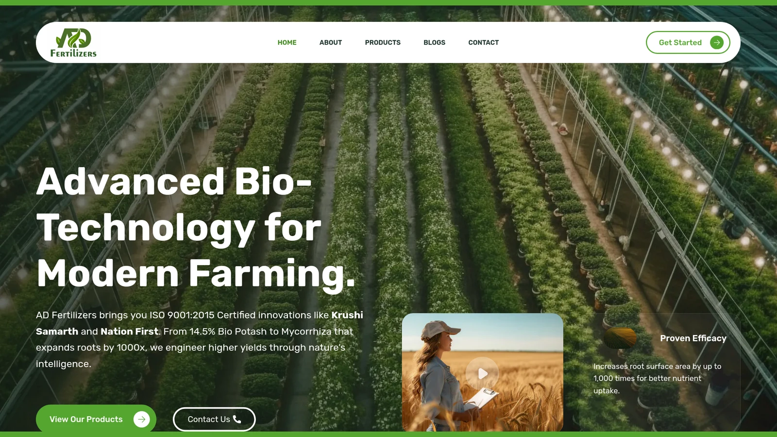 ADFerti – Corporate Website & WooCommerce E-Commerce Platform