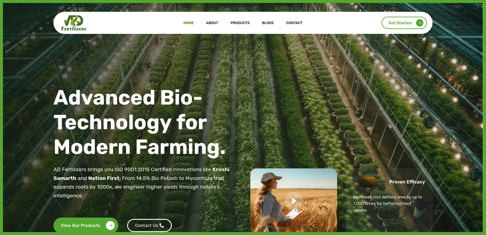 ADFerti – Corporate Website & WooCommerce E-Commerce Platform